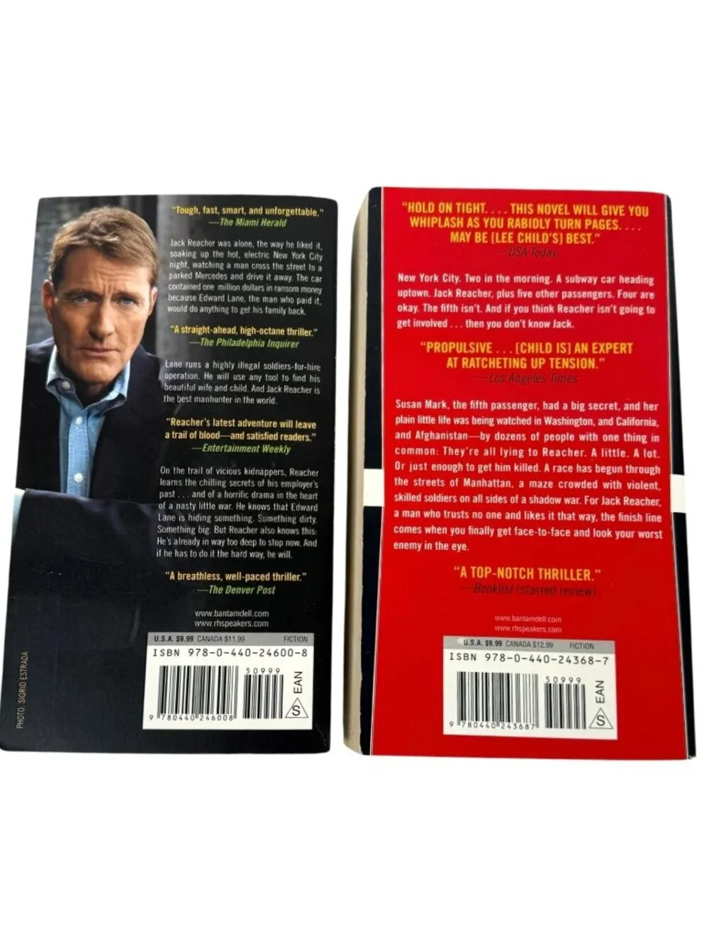 Jack Reacher Series‎ By Lee Child Lot Of 8 Paperback Books